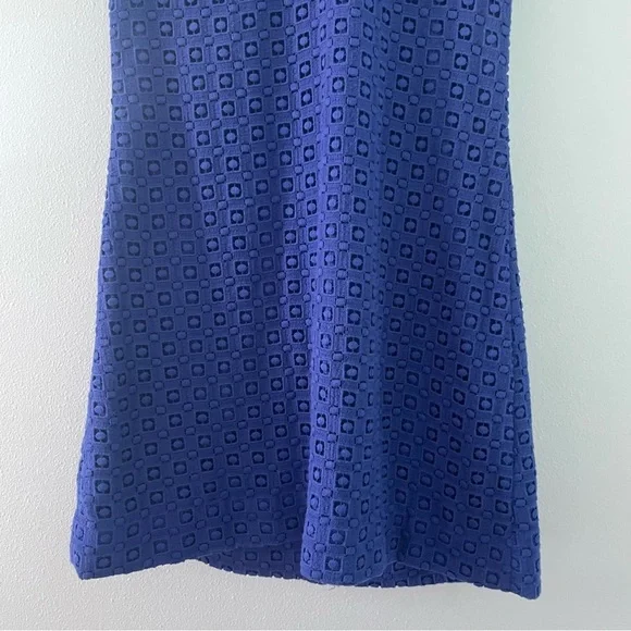 KATE SPADE NEW YORK Guipure Lace A-Line Mini Dress Cap-Sleeve Blue Women's 10 - Picture 4 of 13